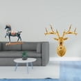 thumbnail image 2 of Majestuosa Escultura De Fusión De Equino Y Ciervo, Decoración Artística Feng Shui Para Escritorio, Sala De Estar, Estantería Y Montaje En Pared Para Exhibición En Casa O Oficina., 2 of 8
