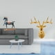 thumbnail image 2 of Figura de caballo,Figura de caballo Escultura animal coleccionable,Estatua de cabeza de ciervo,Decoración de pared con cabeza de ciervo,animales,adorno para el hogar,Esculturas de alce de, 2 of 8