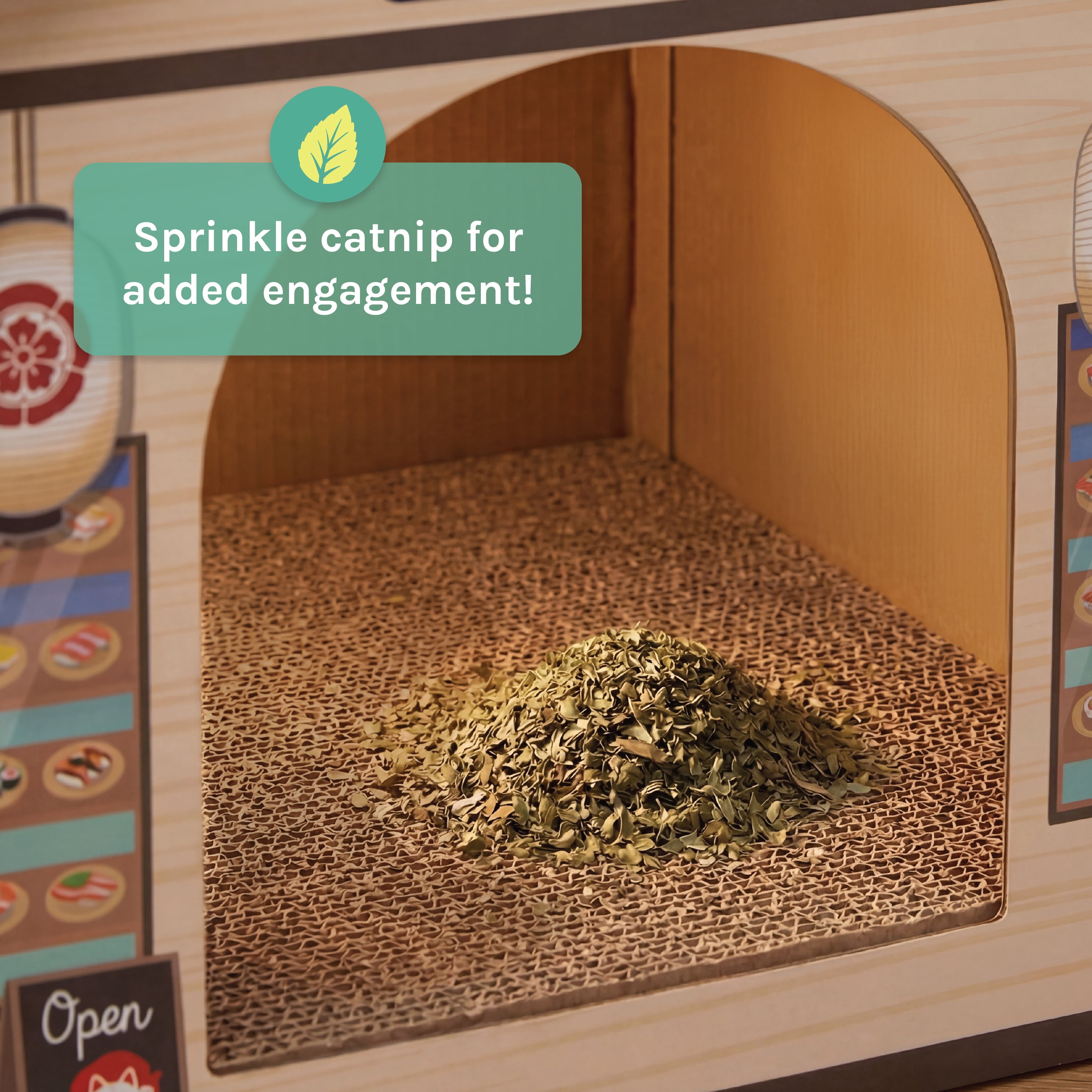 Kitty City Corrugated Cat Sushi Restaurant Scratch House