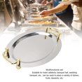 thumbnail image 4 of Stainless Steel Platter with Handle Multifunction Metal Serving Tray, Strong and Easy to Clean, Suitable for Hotel Buffet, 4 of 7