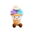 thumbnail image 2 of Themed Stuffed Plush Pillow, Home Decor Living Room, Beachy Room Decor Aesthetic, Room Decorations, Ice Cream Social Decorations, 10X6 Inch Waffle Cone Ice Cream Scoop Plush Doll,, 2 of 8