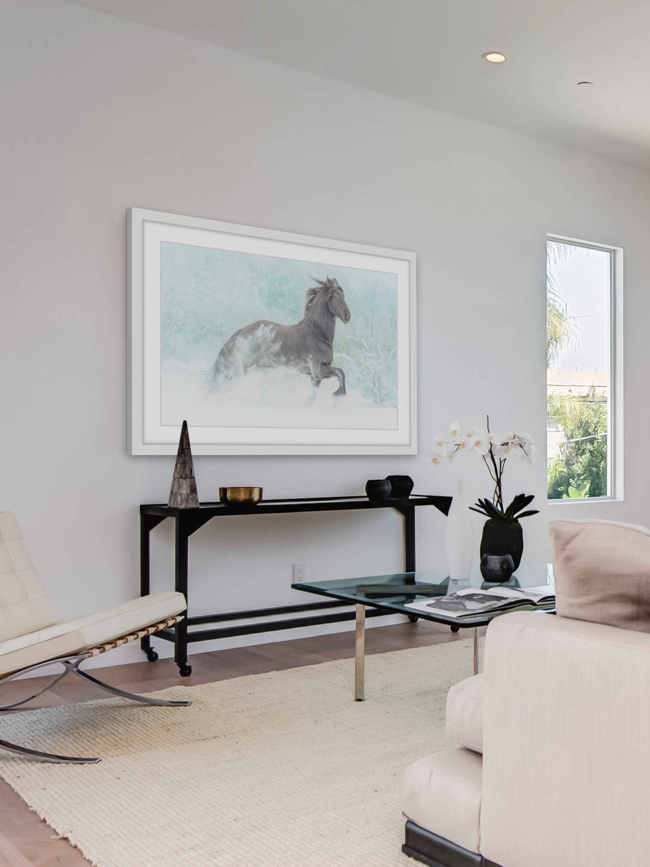 "Frolicking Equus" Framed Painting Print