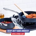 thumbnail image 3 of Blue Diamond Cookware - Juego de 10 ollas y sartenes de cerámica anodizada dura antiadherente, no tóxico, sin PFAS ni PFOA, apto para lavavajillas y horno, duradero, calentamiento uniforme, apto para, 3 of 5