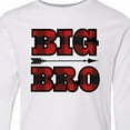 thumbnail image 4 of Inktastic Big Bro Buffalo Plaid Brother Long Sleeve Youth T-Shirt, 4 of 5