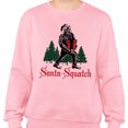 thumbnail image 2 of Santa-Squatch Sweatshirt Unisex 3X-Large Pink, 2 of 5