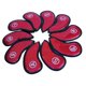 thumbnail image 3 of Club de golf 10 Uds para la cabeza para hombres, mujeres, golfistas, cubierta protectora de individualizado, putter de golf multicolor - Rojo Sunnimix Casco de hierro para palo de golf, 3 of 8