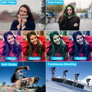 4K Digital Camera 64MP for Photography Autofocus Dual Lens Vlogging Camera for YouTube 32GB SD Card