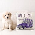 thumbnail image 5 of adviicd Spring Pillowcase Tulips Car Decorative Sofa Pillowcase Bedside Backrest Home Pillowcase 45*45cm/17.7*17.7in, 5 of 5