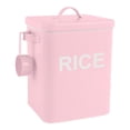 thumbnail image 4 of DOLITY Sealed Food Storage Bin with Spoon Iron Rice Container for Beans Flour Cereal Pink XL, 4 of 9