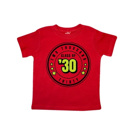 

Inktastic Class of 2030 in Black Circle with Stars Gift Toddler Boy or Toddler Girl T-Shirt