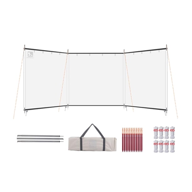 Parabrisas Parabrisas Cortavientos Deflector de viento Camping Fogata blanco