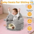 thumbnail image 5 of Baby Support Sofa,Support Chairs for Sitting Up, Seats Designed for Infants Aged 3-12 Months, Baby Sit Up Chair Sofa, Plush Babies Learning to Sit Chair, Pink Cat, 5 of 8