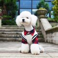 thumbnail image 3 of Dog Clothes Plaid Dog Shirt Dog Outfit Overalls Jeans Jumpsuit with Warm Sweater Vest Two-Piece Cool Puppy Clothes for Small Dogs Boy (L), 3 of 5