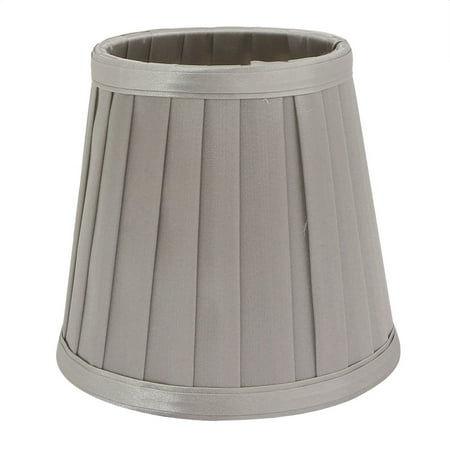 Fabric Chandelier Lamp - Lightshade Wall Shade Chandelier Clip-On Lamp Shade Silver Tone Fabric-Covered