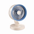thumbnail image 3 of Mini Desk Fan with Remote Control, 5-Speed Quiet Brushless Motor, Oscillating Desktop Fan for Home Office, Bedroom, Aromatherapy Capability, Wall Mountable Design, 3 of 4