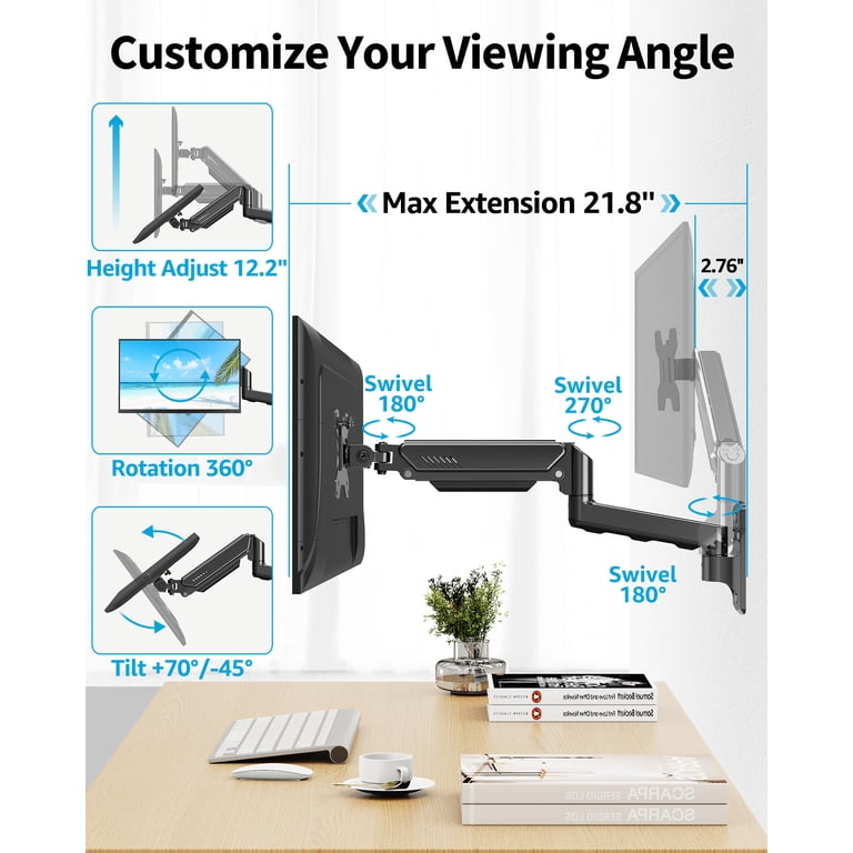 HOMOUNT Single Monitor Wall Mount for 17" to 32" Screens photo 3