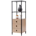 thumbnail image 1 of Costway Steel Frame Storage Tower Floor Cabinet Unit Freestanding Bath 3 Drawers Shelf, 1 of 9
