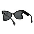 thumbnail image 3 of Women's Sunglasses Oversized Fashion Butterfly Shape UV400 Black, Black, 3 of 4