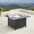 thumbnail image 3 of Outdoor Living and Style 5-Piece Black and Gray Outdoor Patio Square Fire Table with Deep Seating, 3 of 5