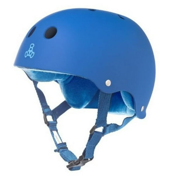 Triple Eight Sweatsaver Liner Skateboarding Helmet, Royal Blue Rubber, X-Large