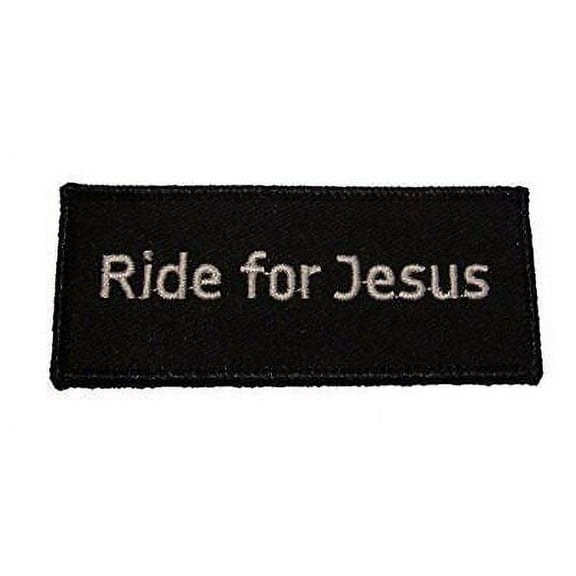 RIDE FOR JESUS PATCH RELIGIOUS BIKER CHRISTIAN FAITH MOTORCYCLE