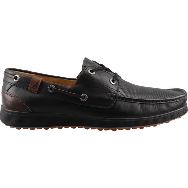 Mocasin Caballero Nautica Hombre Versatil Original negro 26.5