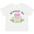 thumbnail image 3 of Inktastic Grampy's Girl- Heart Flowers Girls Toddler T-Shirt, 3 of 5