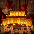 thumbnail image 1 of Decoraciones de cumpleaños con letras Peledic iluminadas con globos, 1 of 6