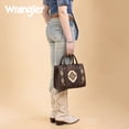 thumbnail image 5 of Wrangler Aztec Tote Bag for Women Boho Satchel Purses and Handbags, Coffee, 5 of 7