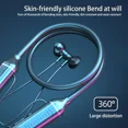thumbnail image 3 of Led Bluetooth Neckband Wireless Headphones Mic Headset Stereo Earbuds Earphone, 3 of 6