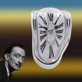 thumbnail image 2 of Reloj decorativo de fusión FAREVER Salvador Dalí Rome Silver, 2 of 9