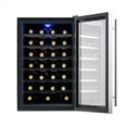 NewAir Silent Wine Cooler 28 Bottle Digital Control Freestanding Fridge