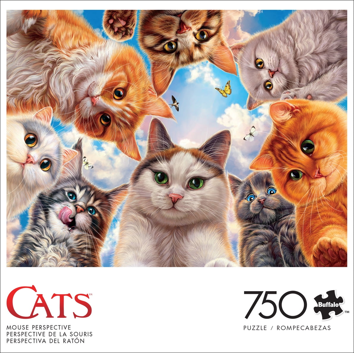 Buffalo Games Mouse Perspective 750-Piece 24 x 18-Inch Interlocking Jigsaw Puzzle for Adults Ages 14+