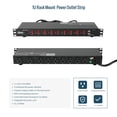 thumbnail image 2 of Tecmojo 9-Outlet Rack Mount Power Strip,1U Horizontal PDU Individual Switch 6ft Cord, with 2USB and 2 Type-C,for IT and Network Racks and Cabinets, 2 of 6