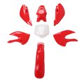 thumbnail image 3 of Kit de carenado de plástico para moto de cross, 7 Uds., juego de carenado para carrocería, accesorios de motocicleta de repuesto para KLX110 KX65Red, 3 of 14