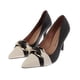 thumbnail image 2 of Zapatillas ?ngela color negro con detalle de moño y hebilla dorada en punta 24.0 Dorothy Gaynor Zapatillas ?ngela color negro con detalle de moño y hebilla dorada en punta 24.0, 2 of 6