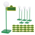 thumbnail image 1 of Farola Street Sign, centro de mesa de madera, 20 cm, con pegatinas, 1 of 7