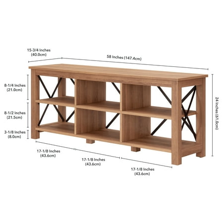 Camden&Wells - Sawyer TV Stand for TVs up to 65" - Golden Brown