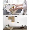 thumbnail image 5 of Vintage Daisy Floral Kitchen Dish Towels for Drying Dishes Set of 2, Spring Flowers Botanical Leaves Rustic Waffle Weave Microfiber Hand Tea Bathroom Towels Quick Dry & Absorbent Towel 12x12, 5 of 7