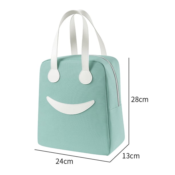 Smile Face Lunch Bag Box Lunch Tote Bag Bolsa de almacenamiento Damas Hombres Adultos Aislamiento Zhivalor HMFJ069-2