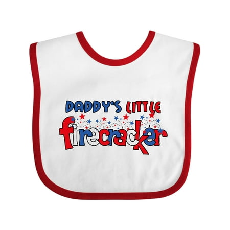 

Inktastic Daddy s Little Firecracker Gift Baby Boy or Baby Girl Bib