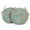 Aigue-Marine Verte1, variante sur Vargottam Coussins de Chaise Bistro Ronds Intérieur/extérieur Imprimé Bloc 15 Pouces Coussins de Chaise Bistro Imperméables pour Maison/bureau - Ensemble de 2 (Orange)