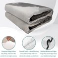 thumbnail image 4 of Twin Quilt Set 68''x86'', National Parks Lightweight Summer Bedspread Coverlet Set with 2 Pillow Shams, Canadian Smokey Mountain Cliff Idyllic Breathable All Season Quilt Bedding for Dorm/Bedroom, 4 of 9