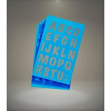 Westcott BetterLetter Plastic Letter Stencils - 3/4" & 1", Capital and Lower Case, Marker