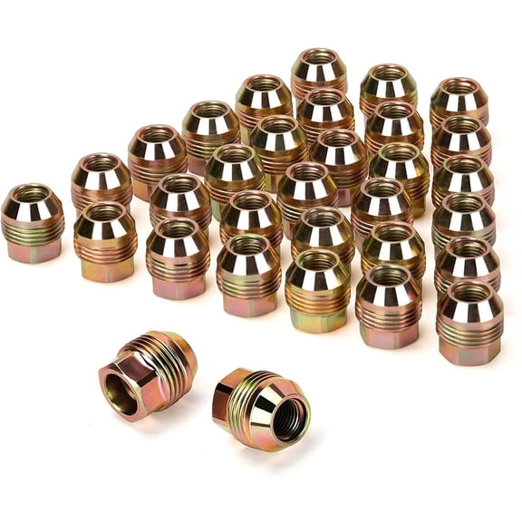 32 Dual Thread GM Factory Style Lug Nuts 14x1.5 Compatible with GMC Sierra 2500 3500 HD Trucks