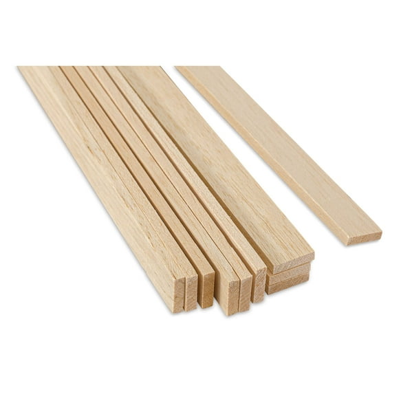 Balsa Wood 1/4" X 1" X 36" (5) - Quantity is Listed in Parenthesis in Title