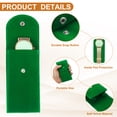 thumbnail image 3 of Uxcell 4 Pcs Bolsa de Reloj de Terciopelo, Funda de Viaje para Reloj Portátil, Bolsa de Almacenamiento Suave con Botón a Presión y Almohadilla Interior para Hombres y Mujeres, Regalo, Verde, 3 of 6