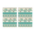 thumbnail image 2 of MKHERT Vintage Paisley Floral Ornamental Ethnic Placemats Table Mats for Dining Room Kitchen Table Decoration 12x18 inch,Set of 4, 2 of 4