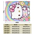 thumbnail image 2 of Hello Kitty Blanket, Super Soft Throw Blanket, Cozy Flannel Blankets For Boys Girls, Warm Blankets For Couch Sofa Bed, 60"X50", 2 of 9