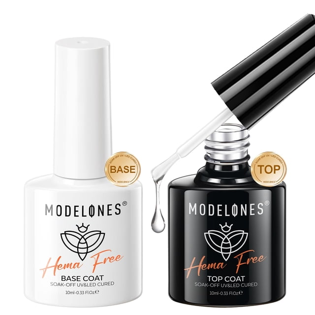 Set de capas superiores y bases en gel modelones sin hema-free para esmaltes en gel